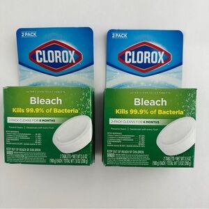 NWT Clorox Bleach Tablets, 2 boxes, 4 Tabs total